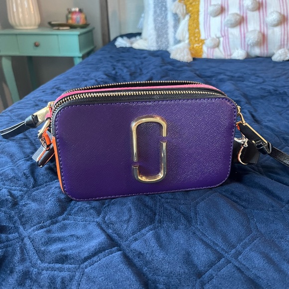 NWOT Marc Jacob’s Saffiano Leather Colorblock Crossbody Bag - Picture 6 of 8